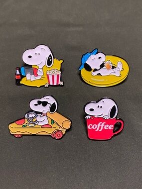 Chilling Snoopy Enamel Pin or Magnet - Choose One